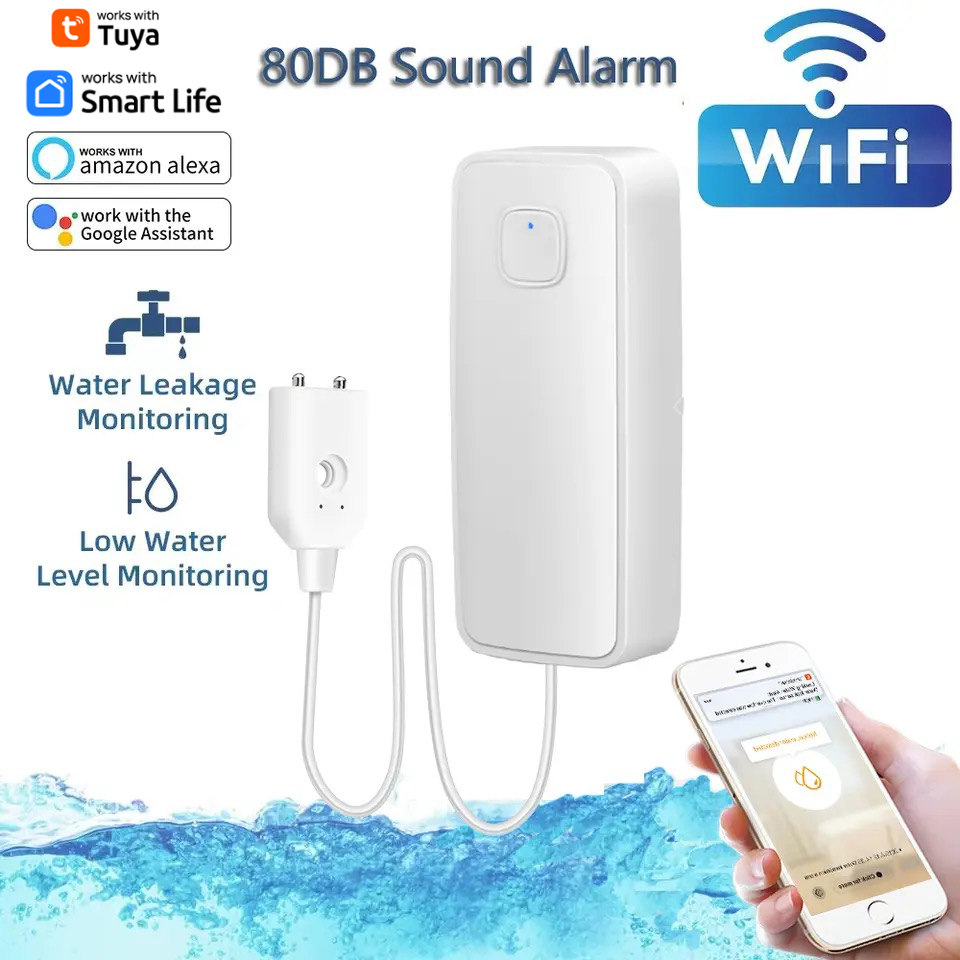 Home Security With Ai - Tuya WiFi Smart Water Leak Sensor