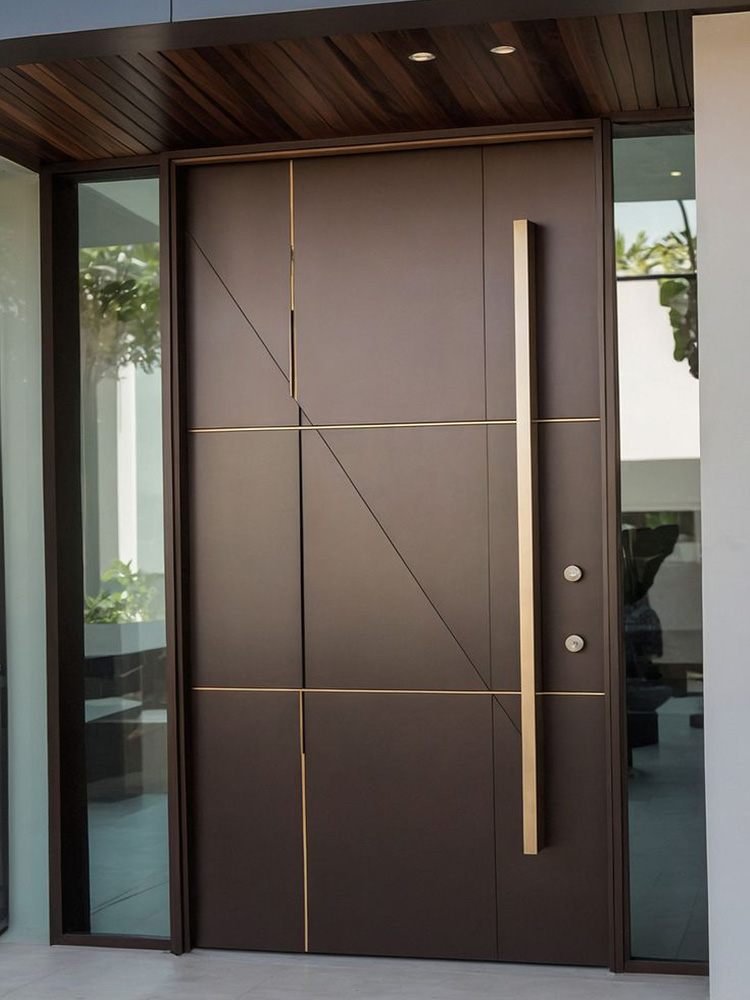 Home Security Front Door - Entrance Entry Door Pivot Front Entry