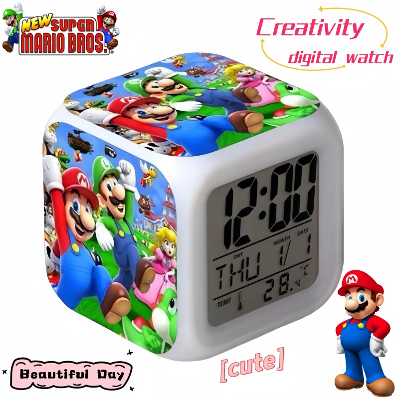 Home Security Electronics - Super Mario Alarm Clock Cute Cartoon