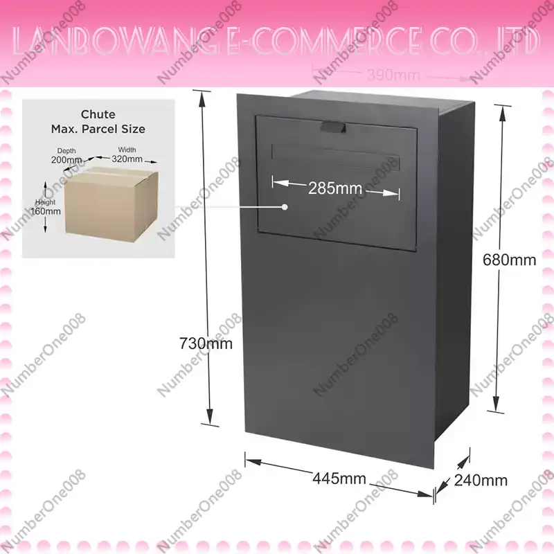 Home Security Front Door - Security Anti-Theft Parcel Drop Box for