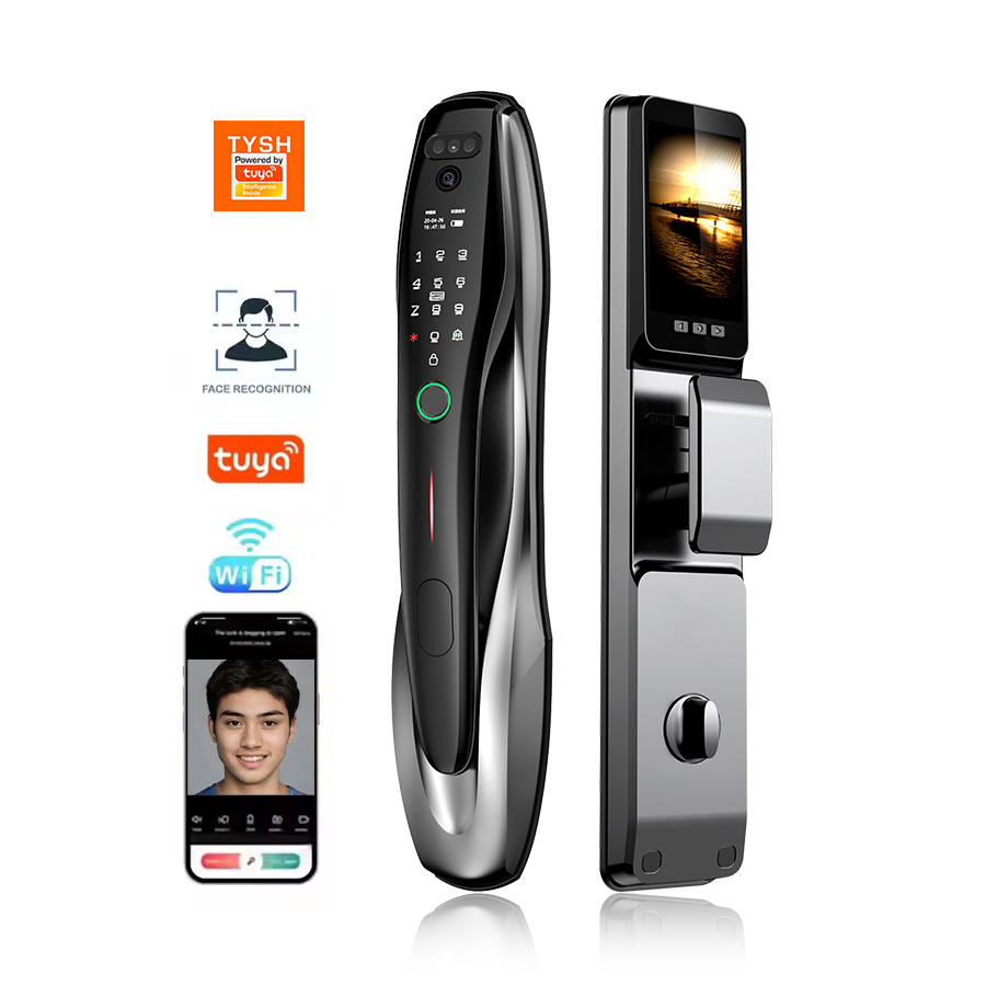 Home Security Front Door - TYSH Tuya Security Fingerprint NFC Card