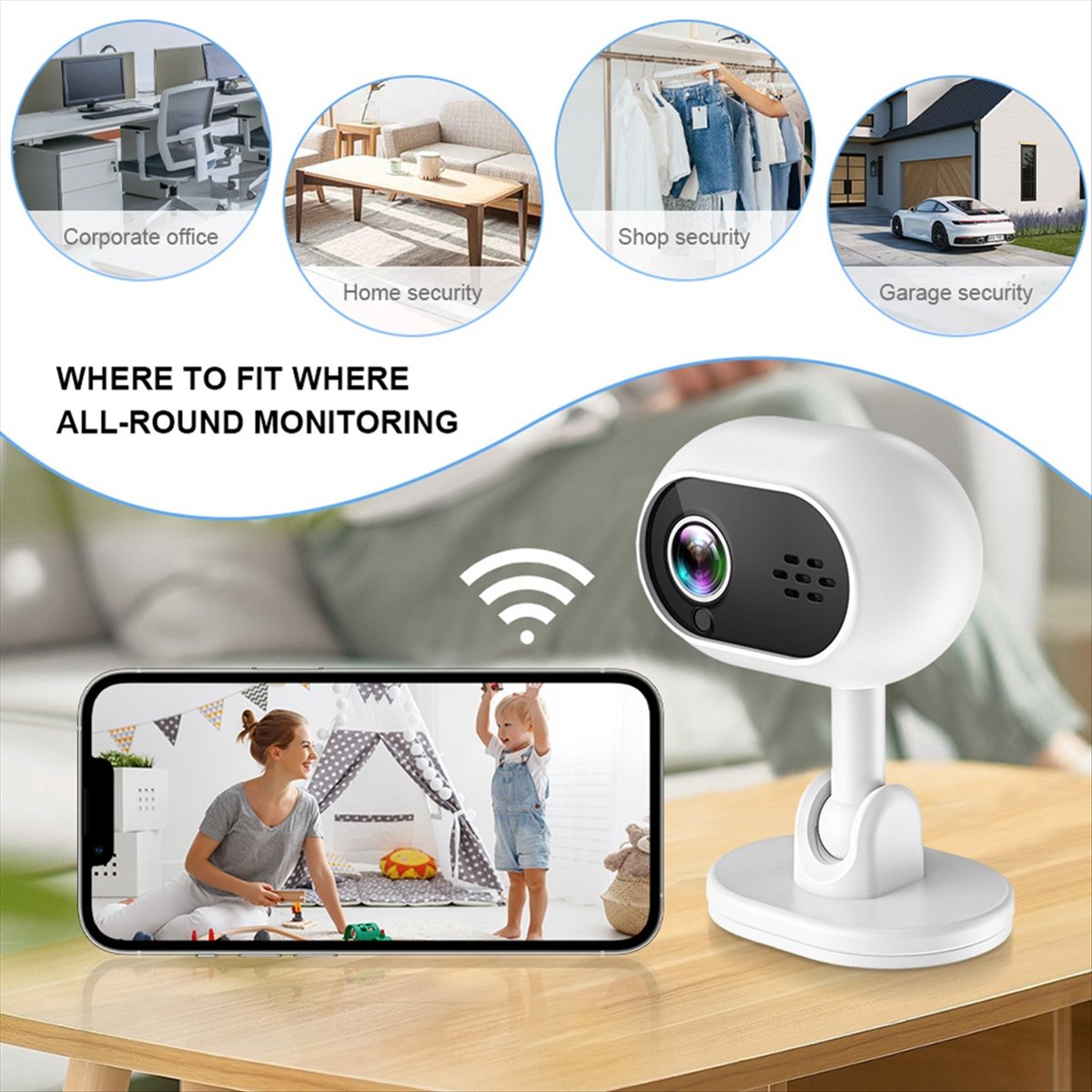 A4 1080P Smart Mini Wifi IP Ca - Home Security Wireless Cameras recensione e prezzo