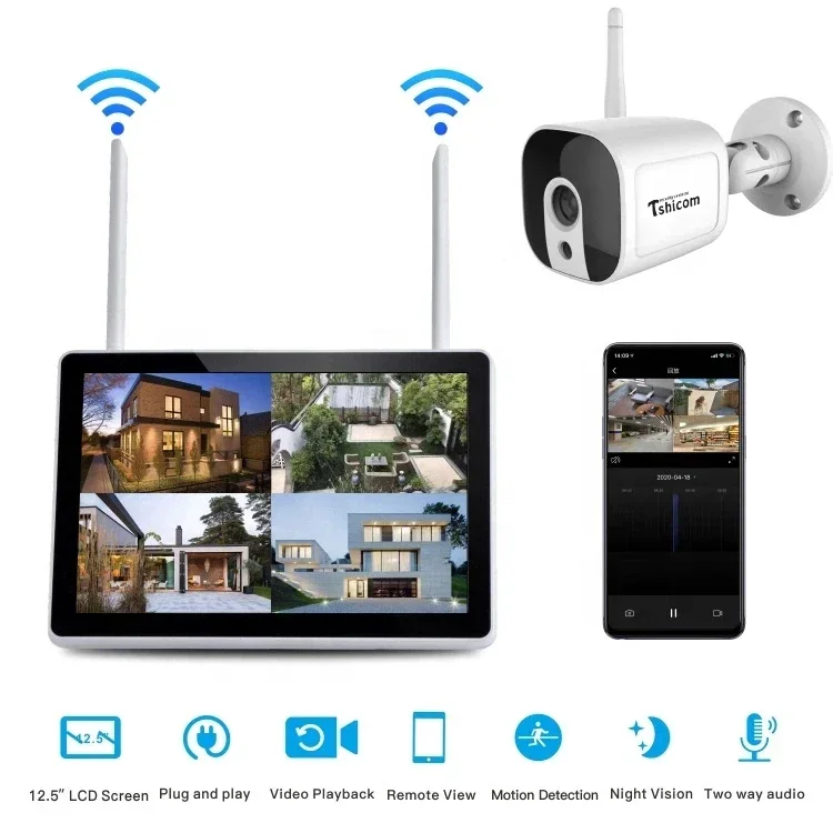 TUYA Smart Wi-Fi 4CH NVR Kit 1 - Home Security Wireless Cameras recensione e prezzo