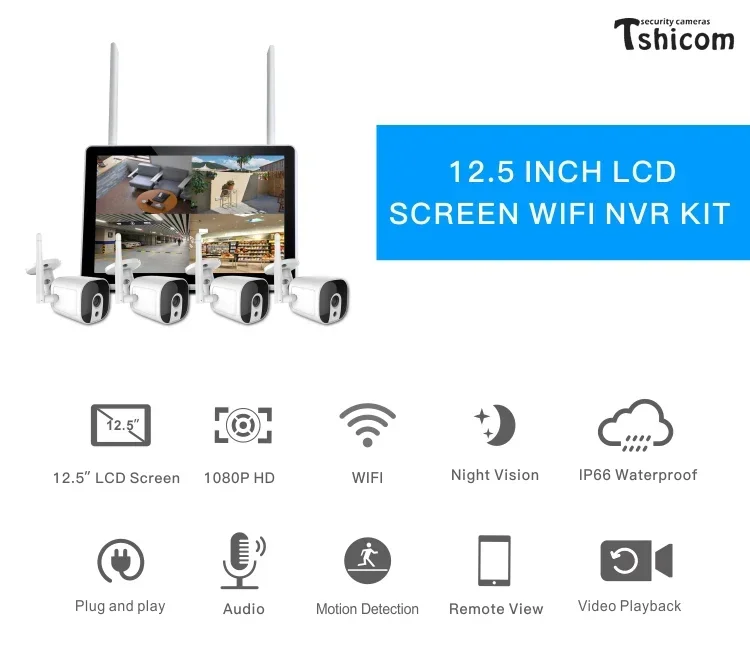 TUYA Smart Wi-Fi 4CH NVR Kit 1 - Home Security Wireless Cameras recensione e prezzo