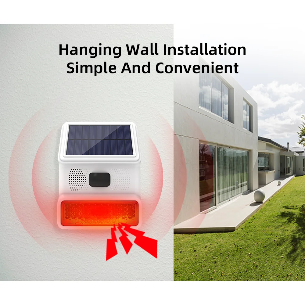 Outdoor Alarm Horn 433MHZ Wire - Home Security Lights recensione e prezzo