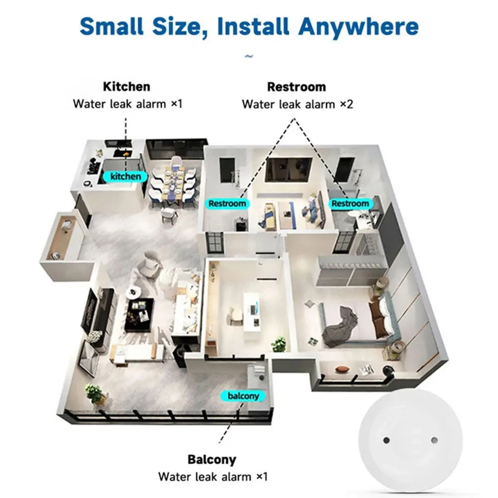 Zigbee3.0 Smart Water Leak Sen - Home Security Monitoring recensione e prezzo