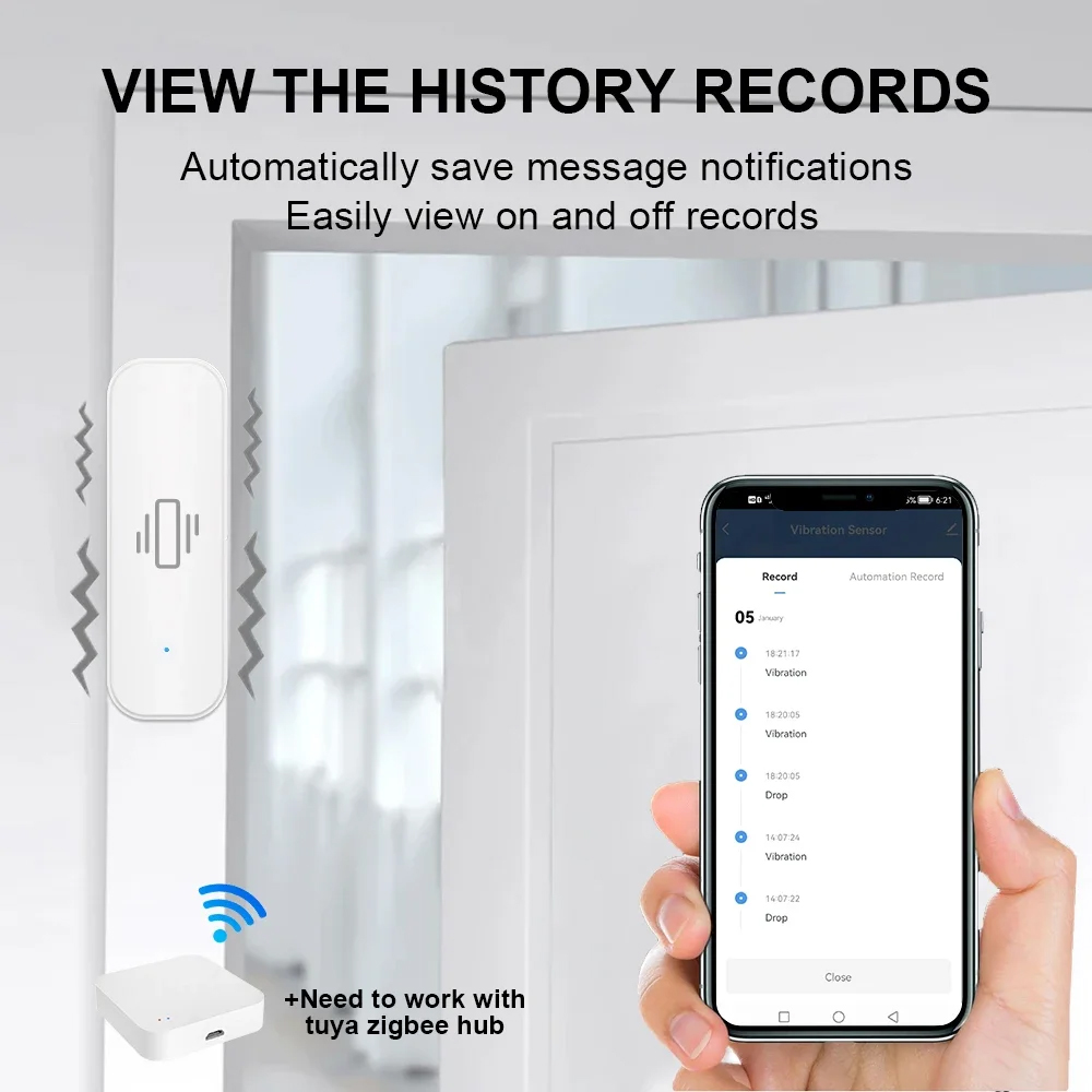 Smart ZigBee Vibration Sensor  - Home Security Monitoring recensione e prezzo