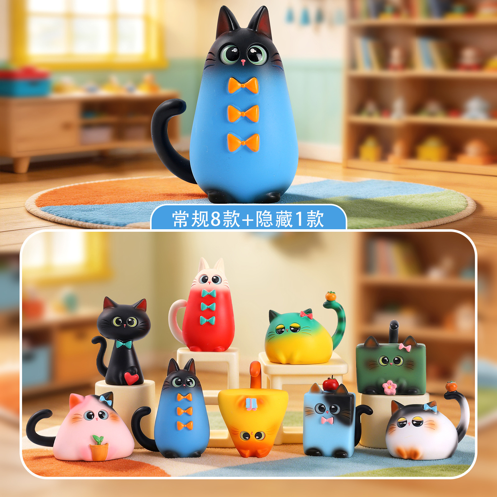 Blind Box Cat Figurine Resin C - Home Security For Apartments recensione e prezzo
