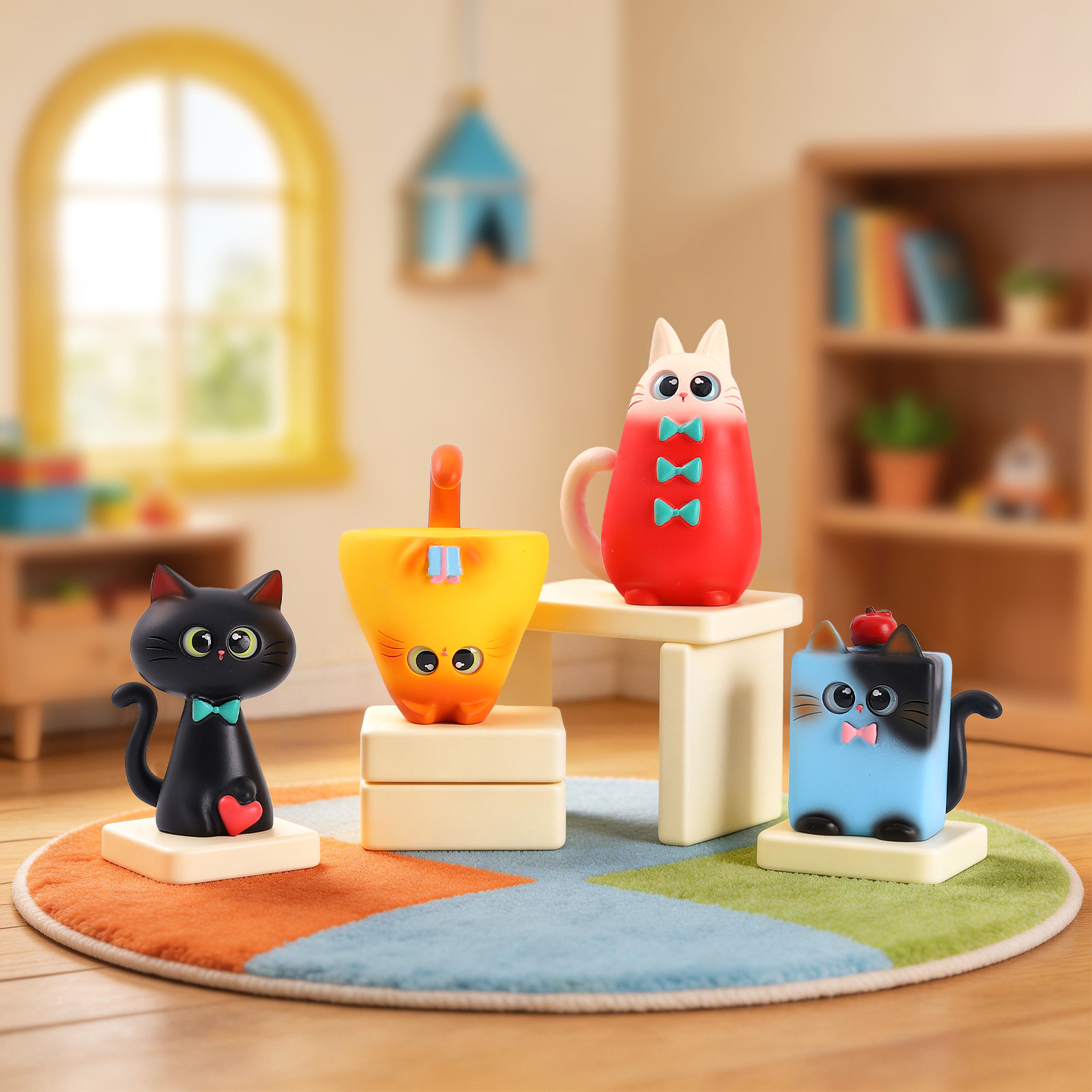 Blind Box Cat Figurine Resin C - Home Security For Apartments recensione e prezzo