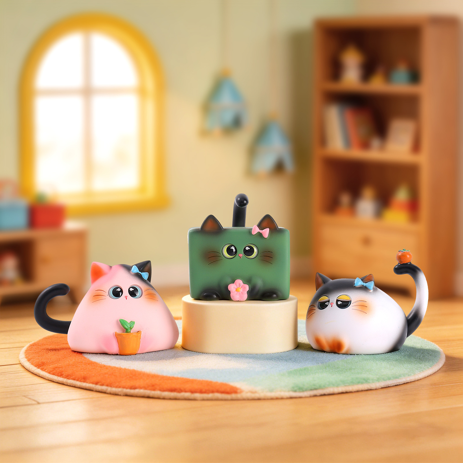 Blind Box Cat Figurine Resin C - Home Security For Apartments recensione e prezzo