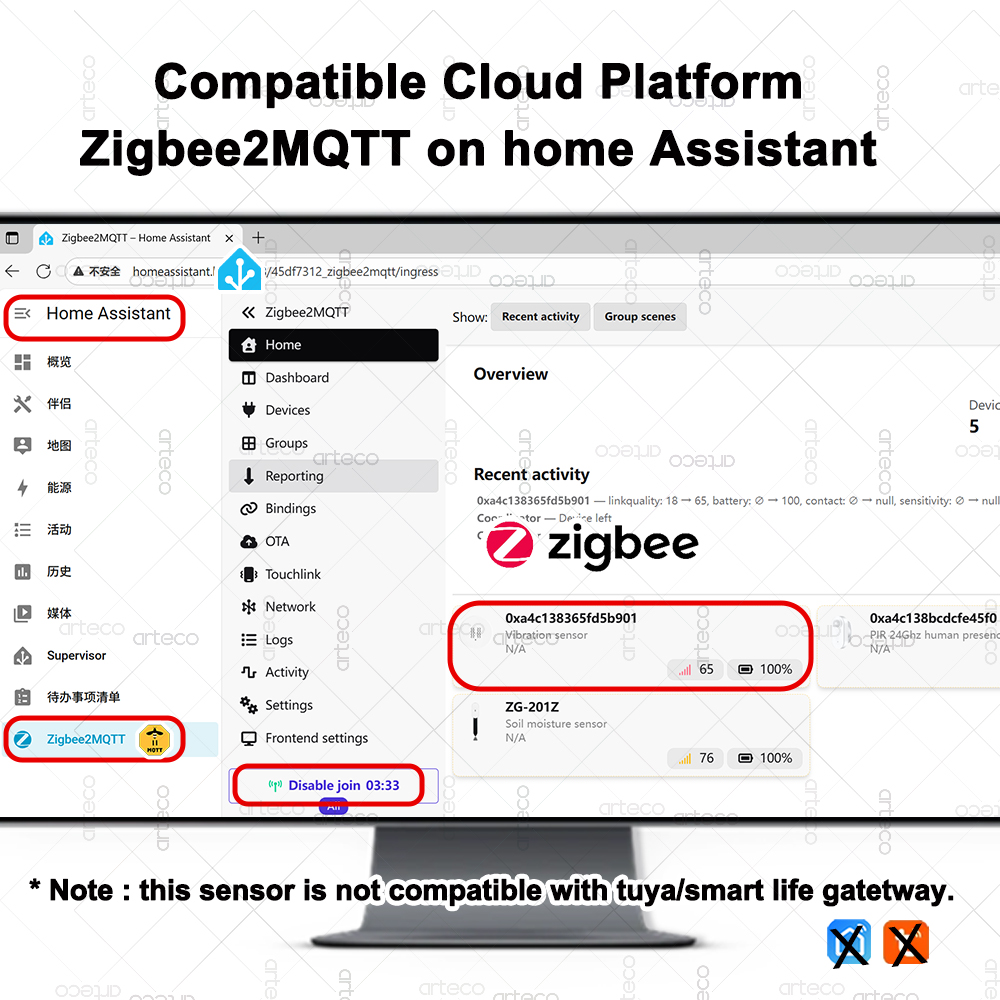 ZigBee Smart Vibration Sensor  - Home Security Monitoring recensione e prezzo