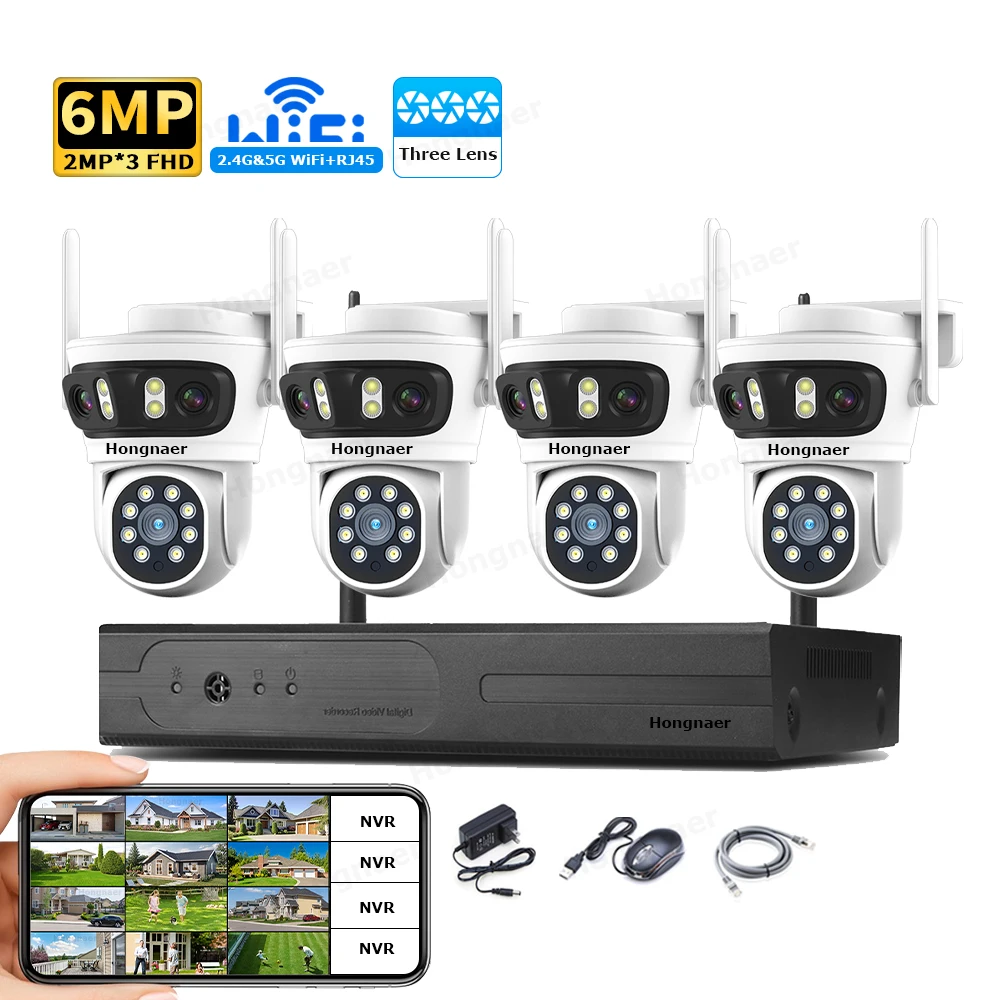 2026 Hongnaer 6MP 4CH 3 Lens 2 - Home Security And Cameras recensione e prezzo