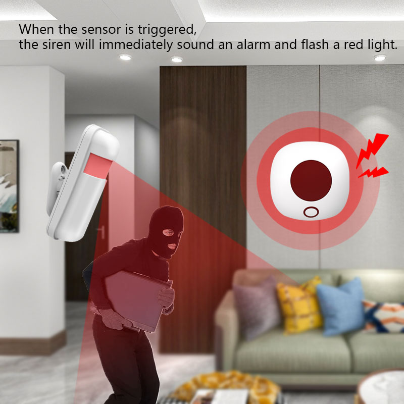 Indoor 433MHz Wireless Siren S - Home Security Lights recensione e prezzo