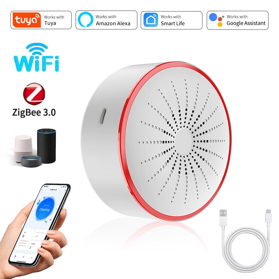 Tuya ZigBee Smart Siren 85DB W - Home Security Lights recensione e prezzo
