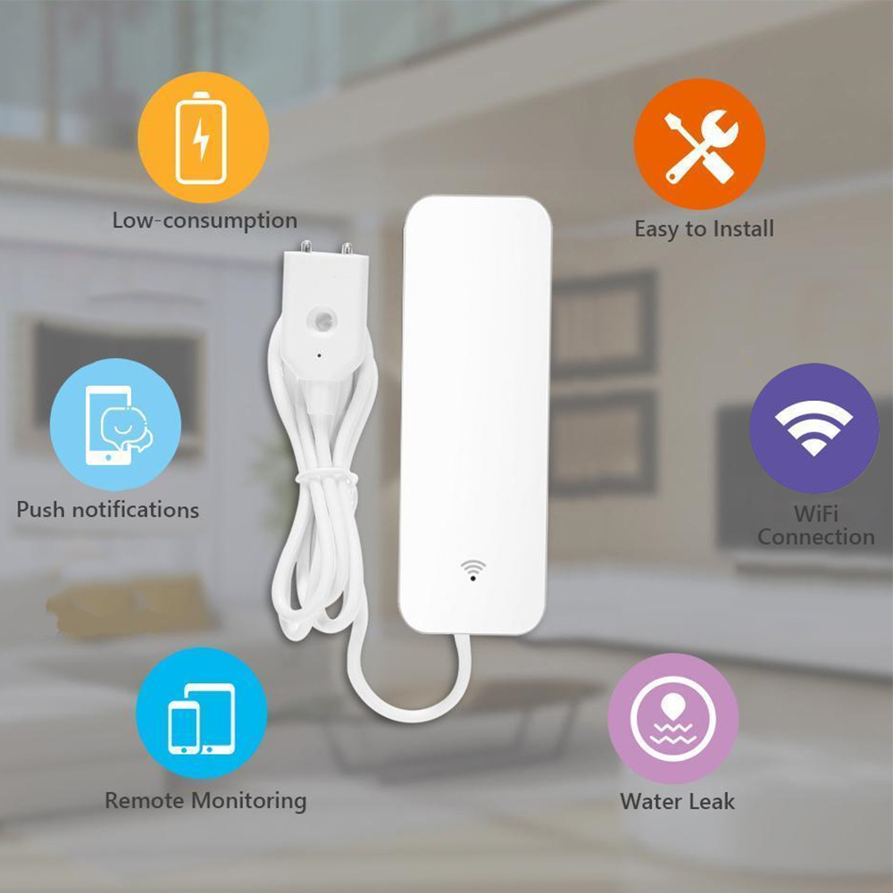 Tuya WiFi Water Leak Sensor, W - Home Security With Ai recensione e prezzo