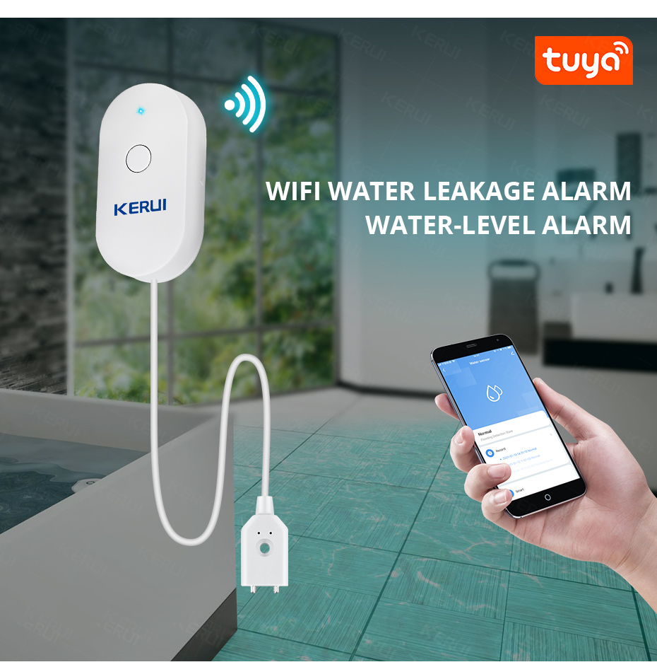 KERUI Smart  WiFi Water Sensor - Home Security With Ai recensione e prezzo
