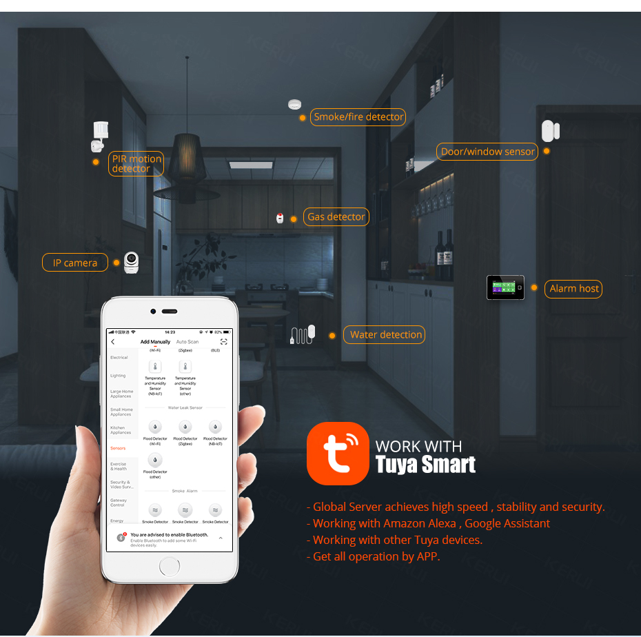 KERUI Smart  WiFi Water Sensor - Home Security With Ai recensione e prezzo