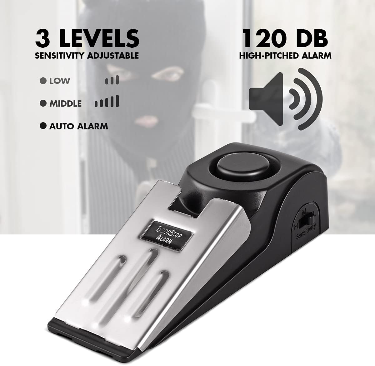 Door Stop Alarm, Door Stopper  - Home Security For Apartments recensione e prezzo