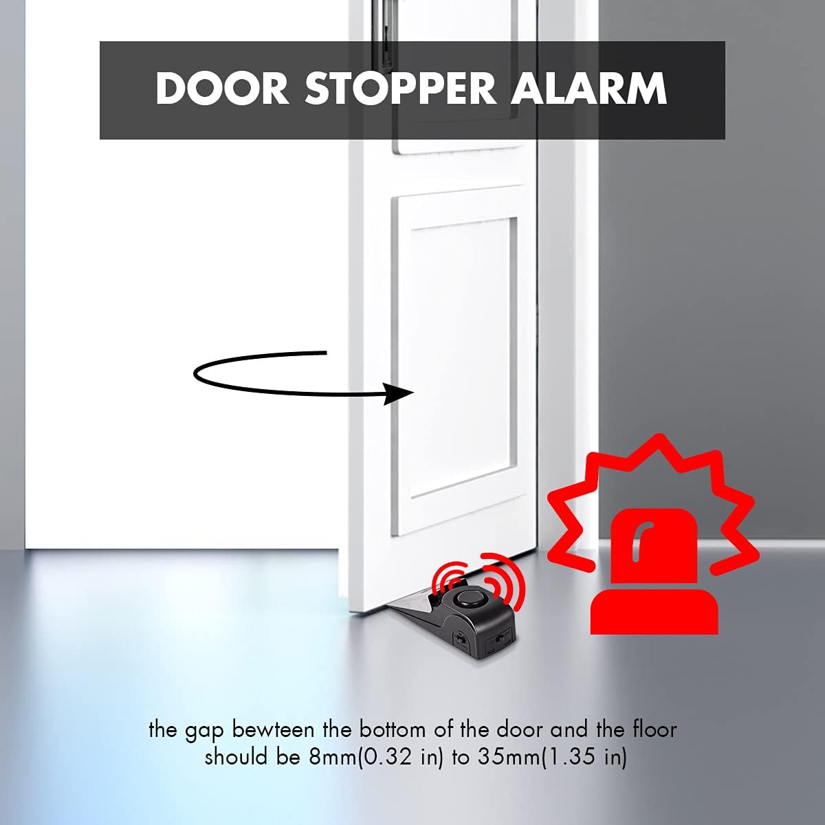 Door Stop Alarm, Door Stopper  - Home Security For Apartments recensione e prezzo