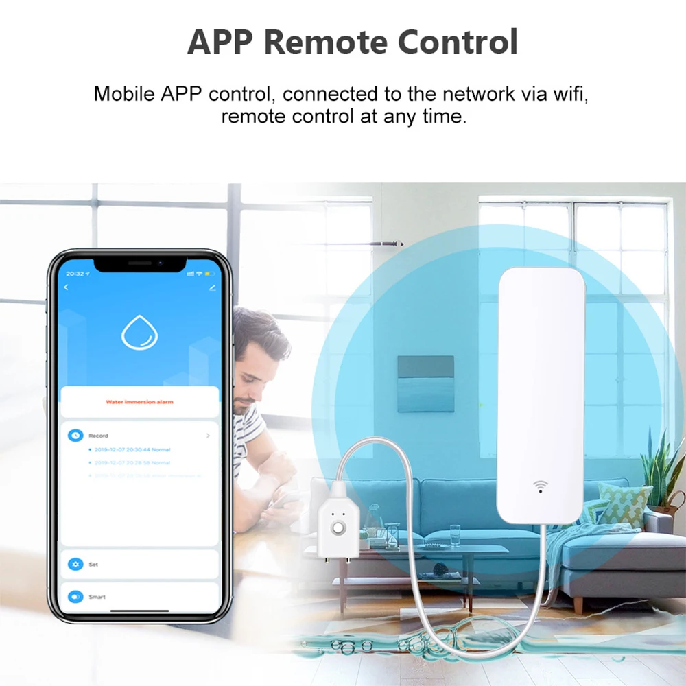 Tuya WiFi Zigbee Water Sensor  - Home Security With Ai recensione e prezzo