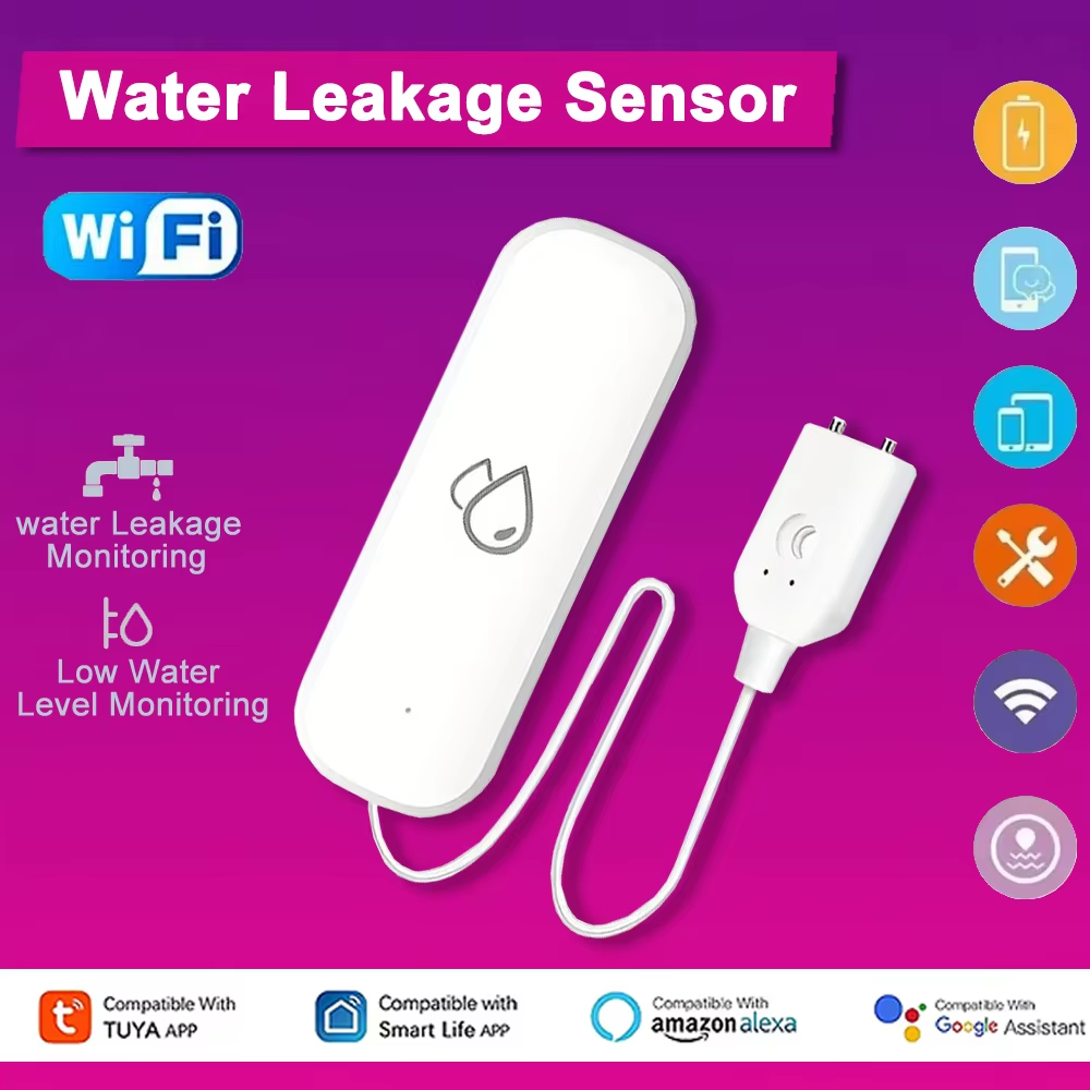 Tuya WiFi Water Leakage Alarm  - Home Security Monitoring recensione e prezzo