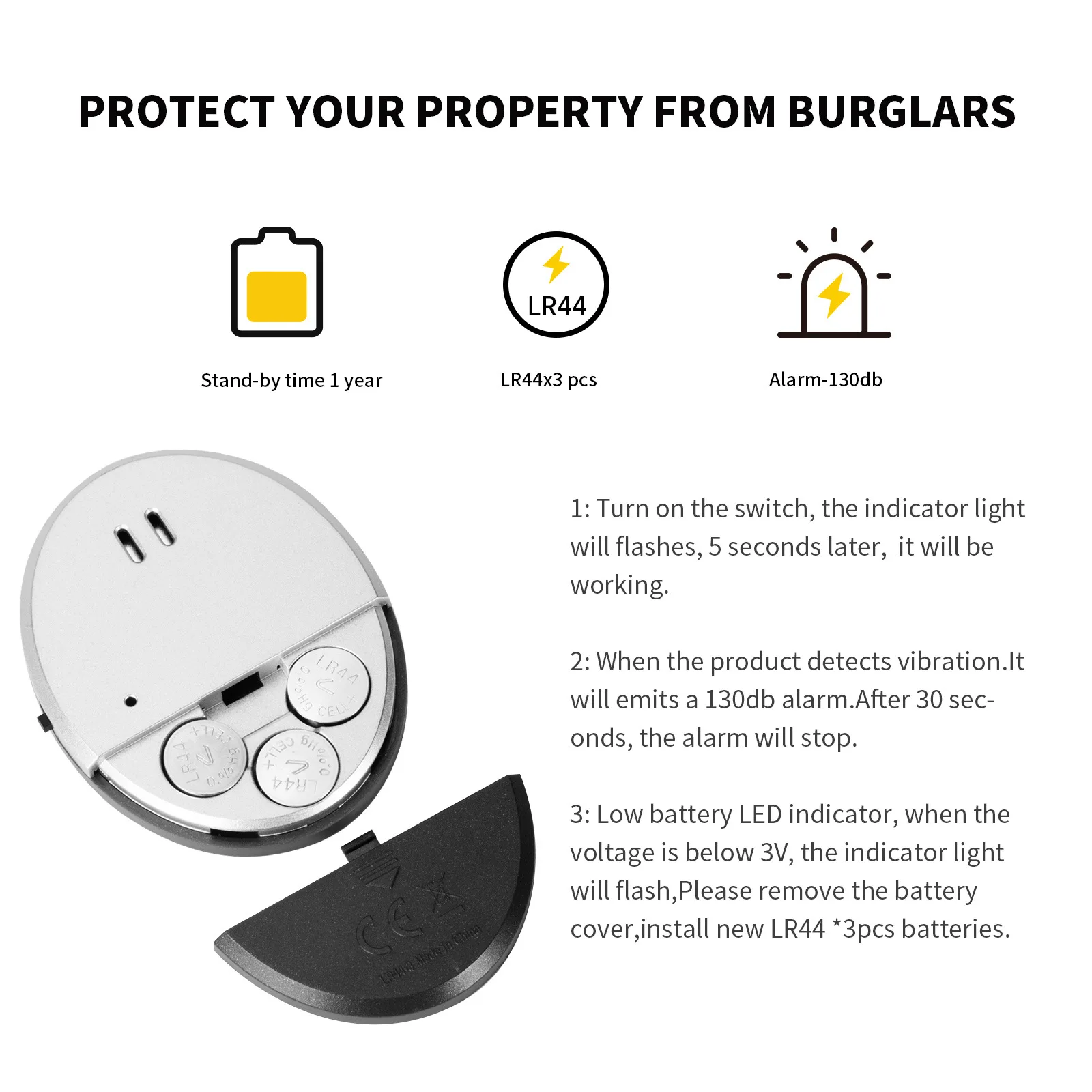 Travel Vibration Door Window A - Home Security For Apartments recensione e prezzo