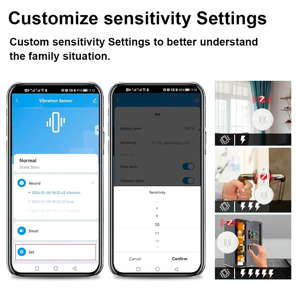 Tuya ZigBee Smart Vibration &  - Home Security Monitoring recensione e prezzo