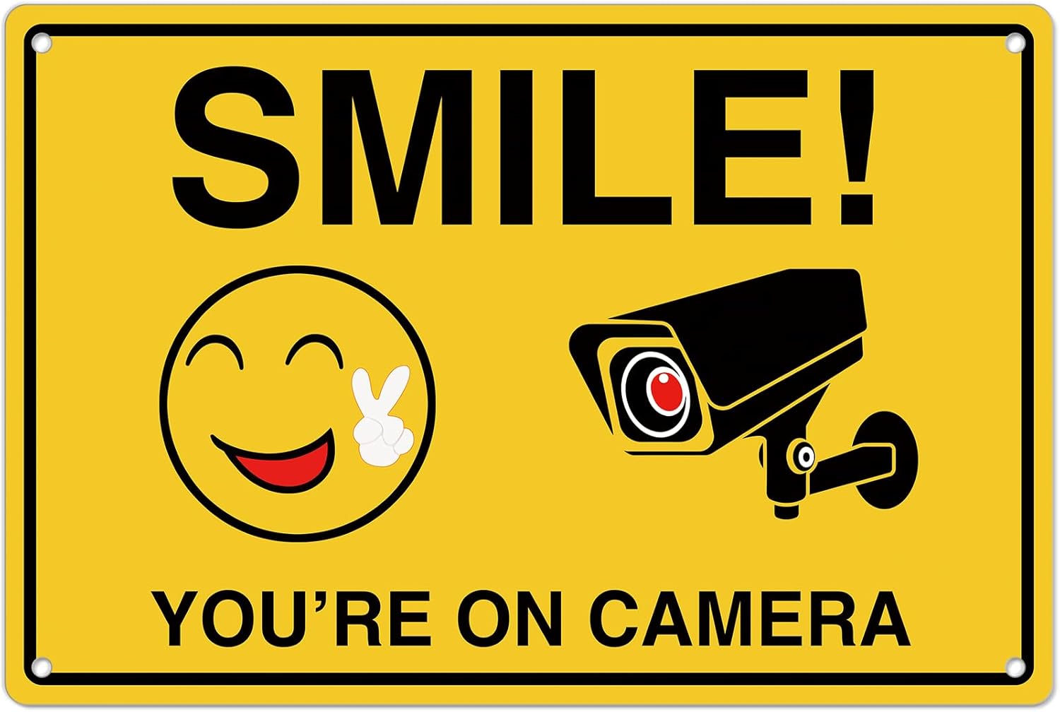 Smile Youre On Camera Signs ;  - Home Security And Cameras recensione e prezzo