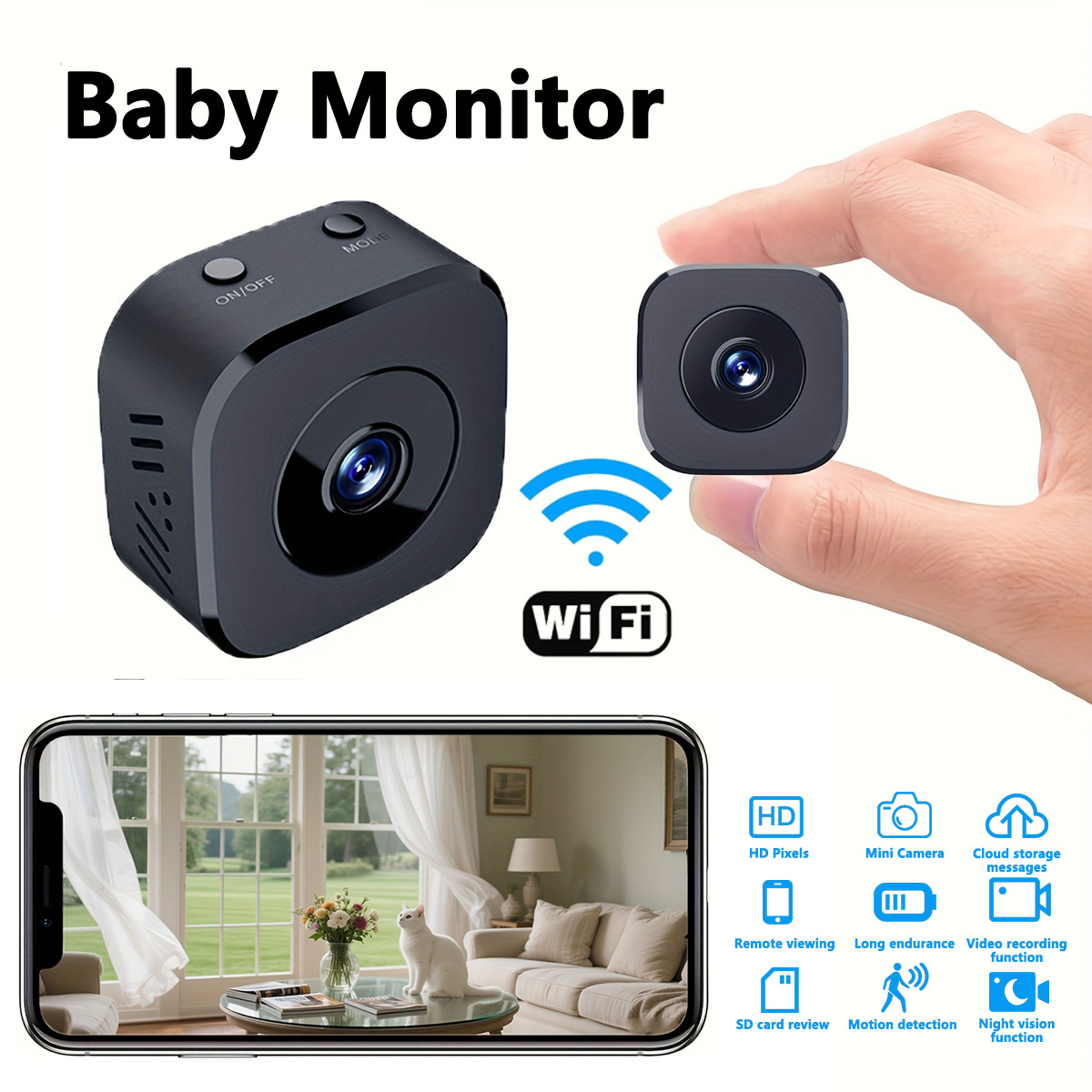 1080P HD Mini WiFi Camera Indo - Home Security Monitoring recensione e prezzo
