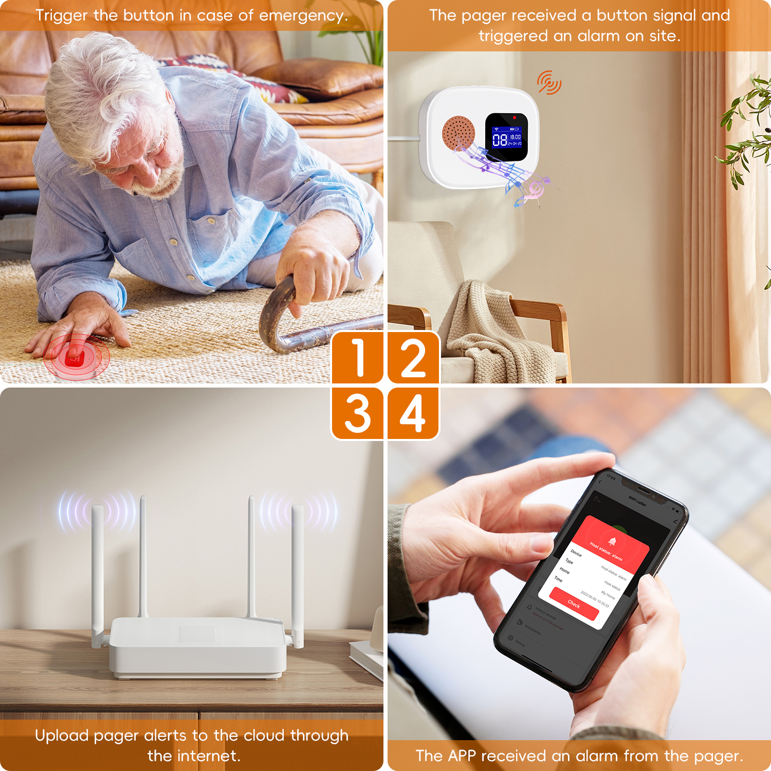 Emergency Call Button for Seni - Home Security With Ai recensione e prezzo