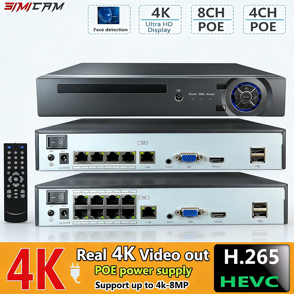 4K 10CH NVR 4/8Port POE For 8M - Home Security Cameras recensione e prezzo