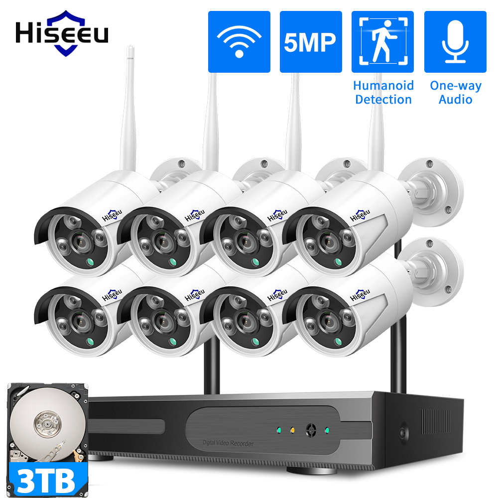 Hiseeu 3/5/8MP WiFi CCTV Camer - Home Security Wireless Cameras recensione e prezzo