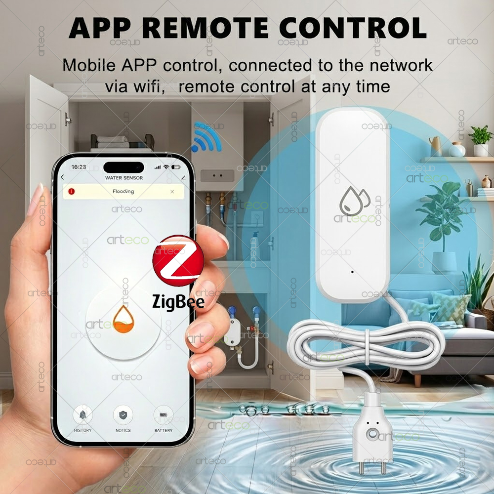 Zigbee Water Leak Detector Sma - Home Security Gadgets recensione e prezzo