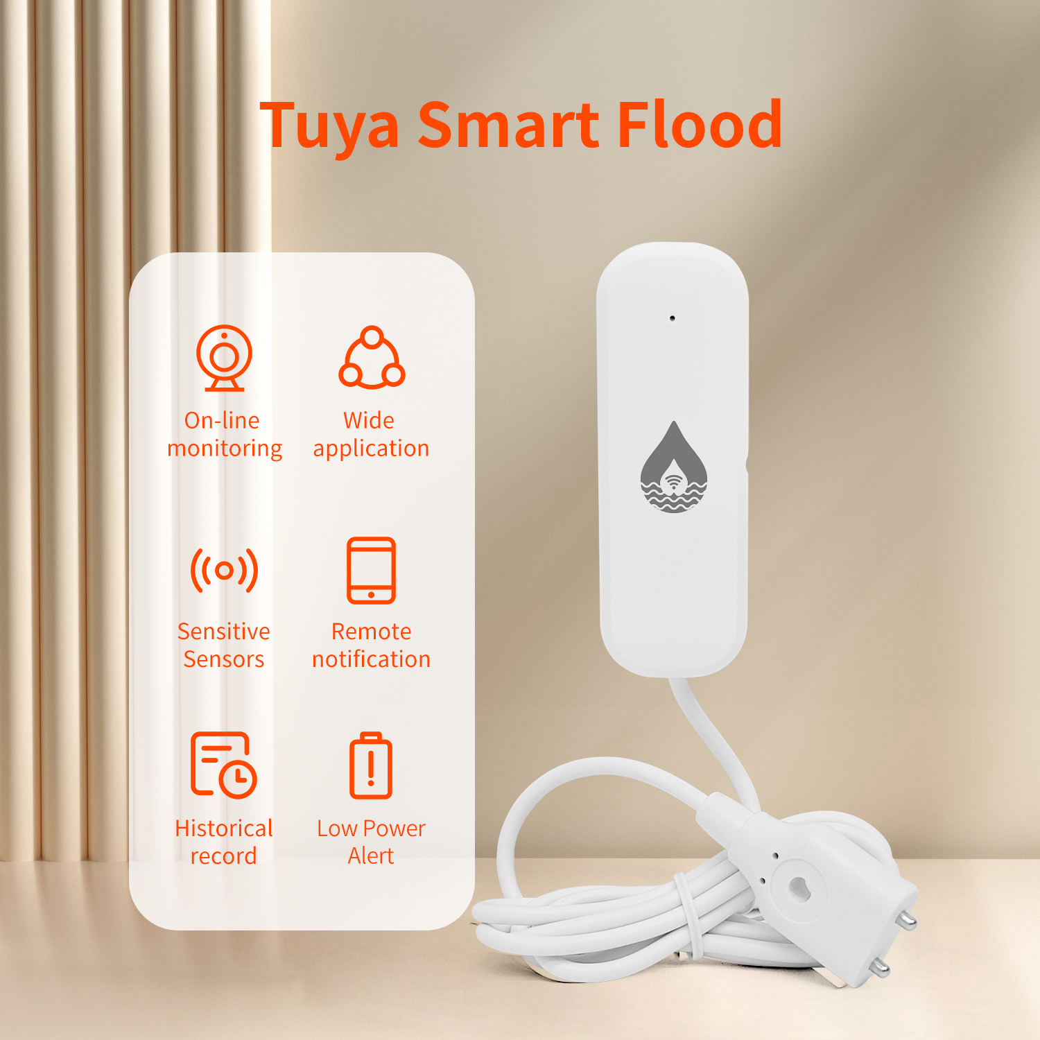 YFK Tuya WiFi Water Leakage Se - Home Security With Ai recensione e prezzo