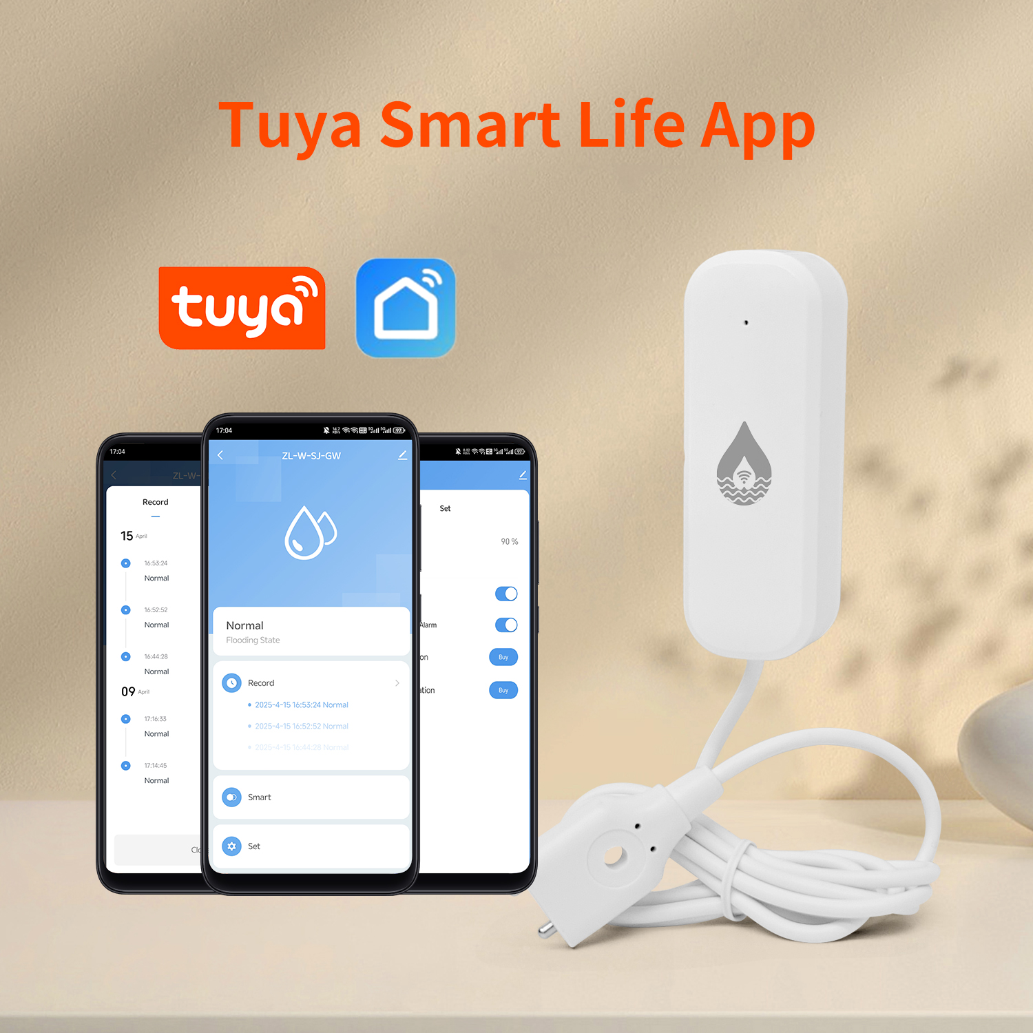 YFK Tuya WiFi Water Leakage Se - Home Security With Ai recensione e prezzo