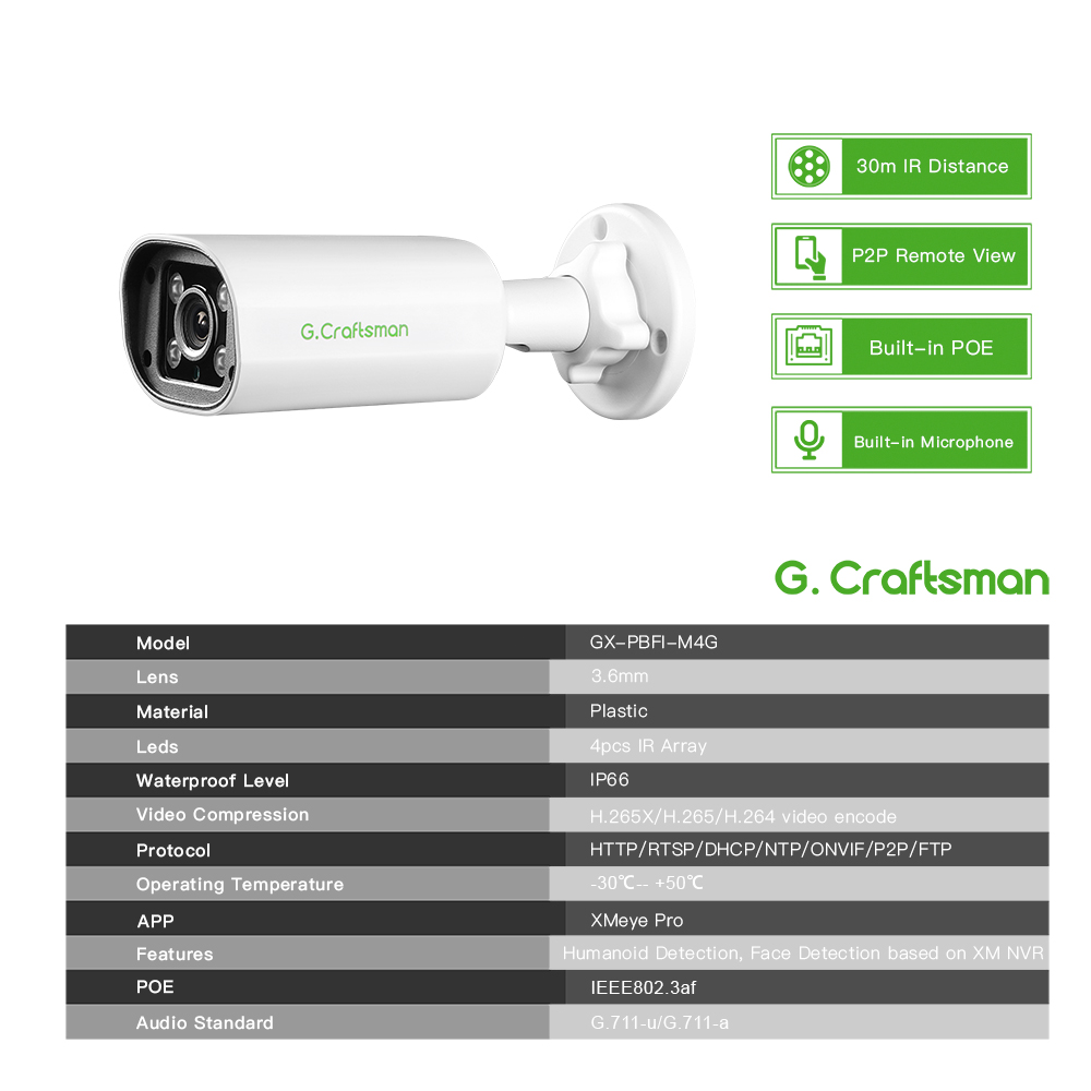 C GC PB 4MP POE IP Camera,Buil - Home Security And Cameras recensione e prezzo