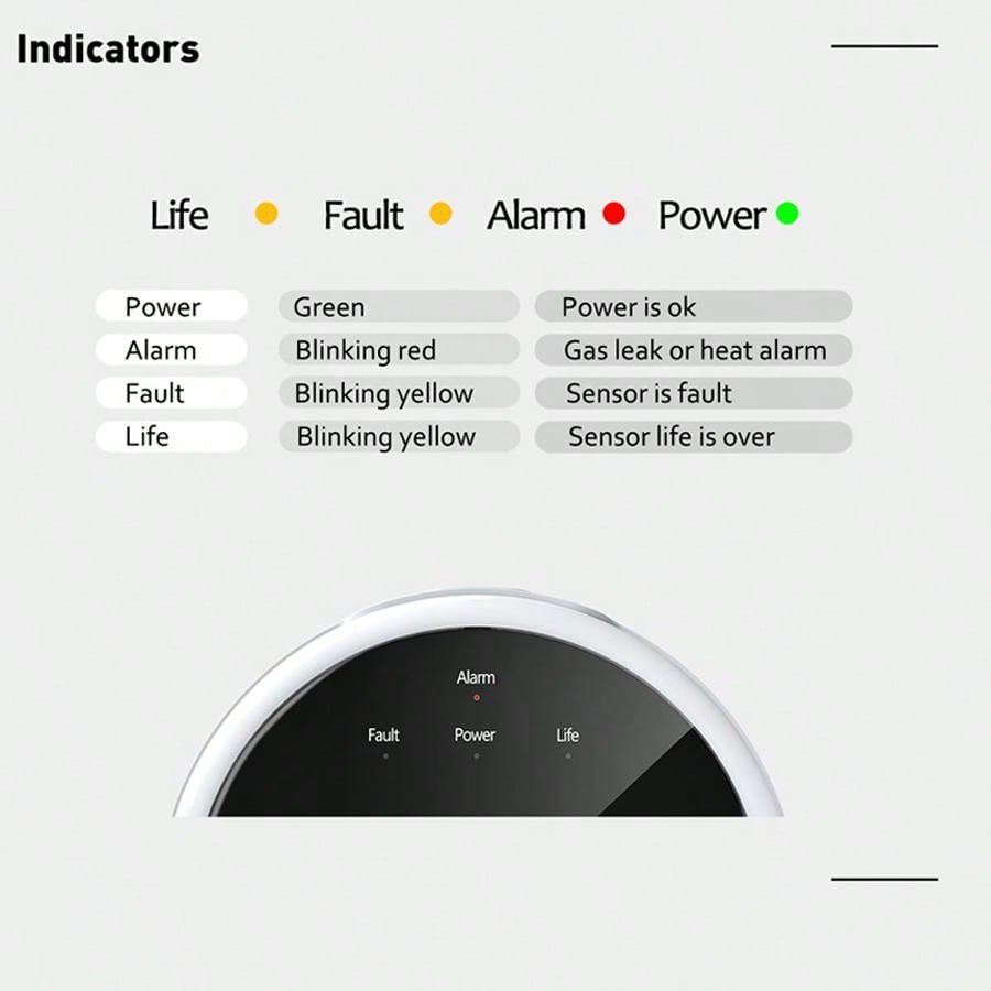 2.4G WiFi Gas Alarm Sensor Com - Home Security With Ai recensione e prezzo