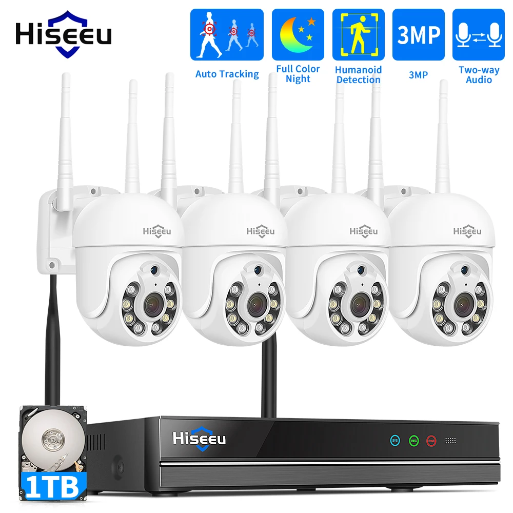 Hiseeu 5MP WiFi CCTV Camera Se - Home Security Wireless Cameras recensione e prezzo