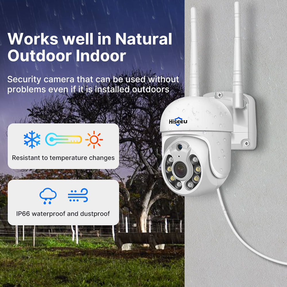 Hiseeu 5MP WiFi CCTV Camera Se - Home Security Wireless Cameras recensione e prezzo