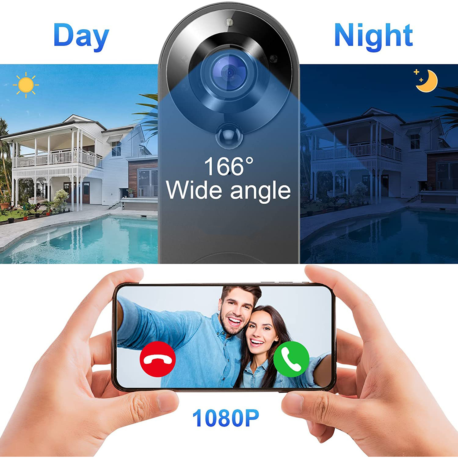 5G 2.4G WiFi Video Doorbell 10 - Home Security Premium recensione e prezzo