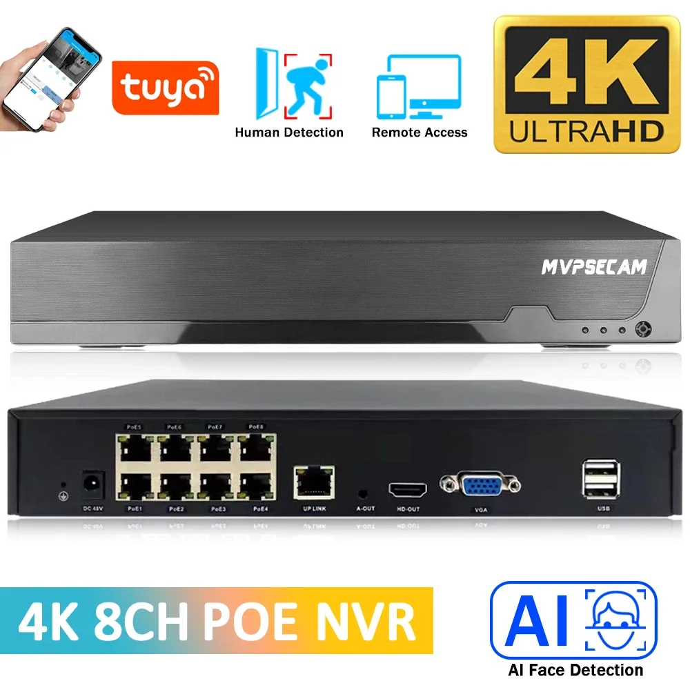 Smart life 4K 8CH PoE NVR 8MP  - Home Security System recensione e prezzo