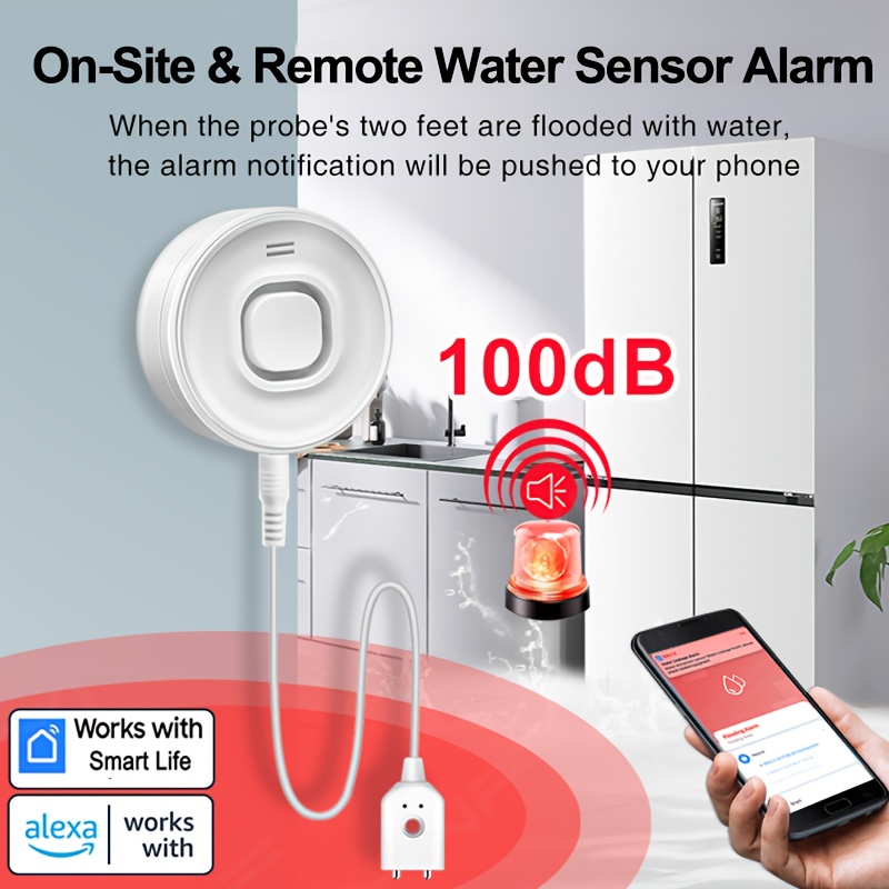 YNF Smart WiFi Water Leak Dete - Home Security Gadgets recensione e prezzo