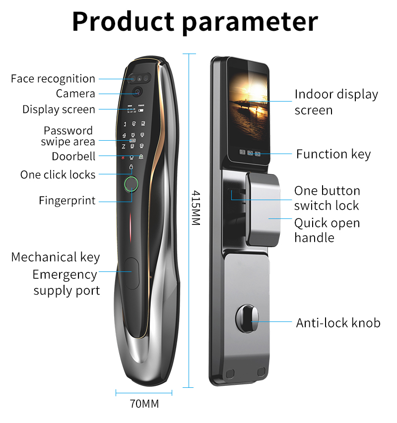 TYSH Tuya Security Fingerprint - Home Security Front Door recensione e prezzo